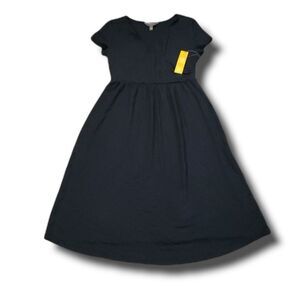 Mix by 41 Hawthorn Digulio V-Neck‎ Black Wrap Maternity Dress Sz M NEW